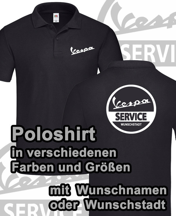 Herren Poloshirt Vespa Roller Hemd Shirt viele Farben STARR HEAT